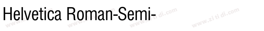 Helvetica Roman-Semi字体转换